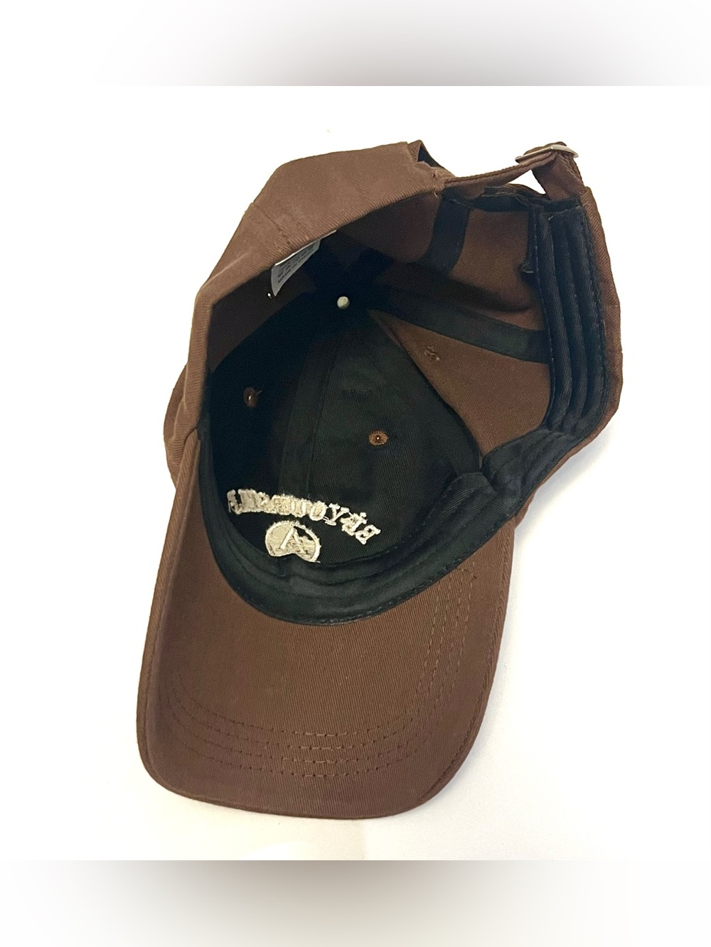 “Be Yourself” Dark Brown Embroidered Baseball Cap - Picture 2 of 2